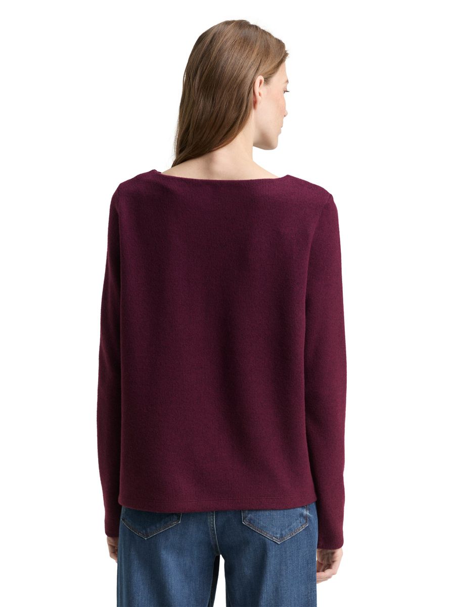 Soft-Touch Sweatshirt mit Knopf-Details