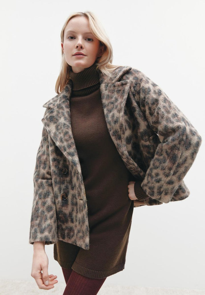 Jacke mit Leo-Muster