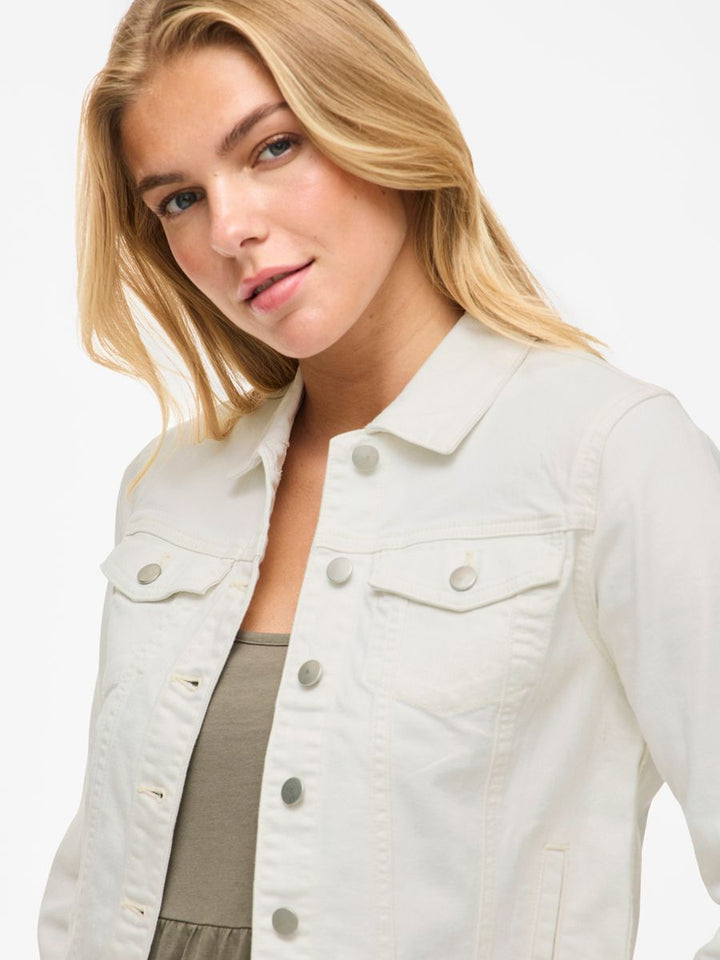 VISHOW NEW L/S WHITE DENIM JACKET