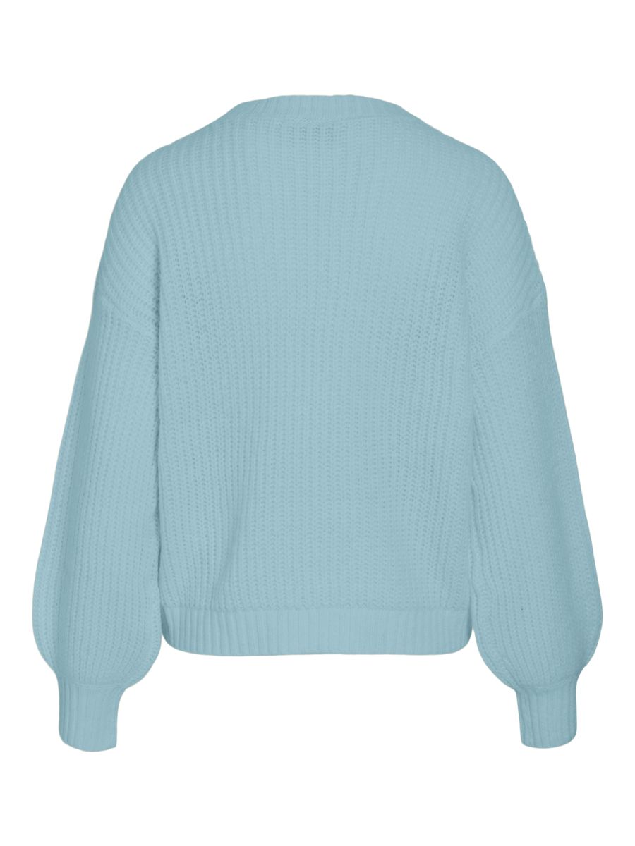 VIKIANA O-NECK L/S DETAIL KNIT TOP/1