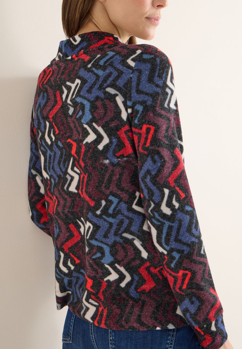 Cosy Shirt mit Grafikmuster