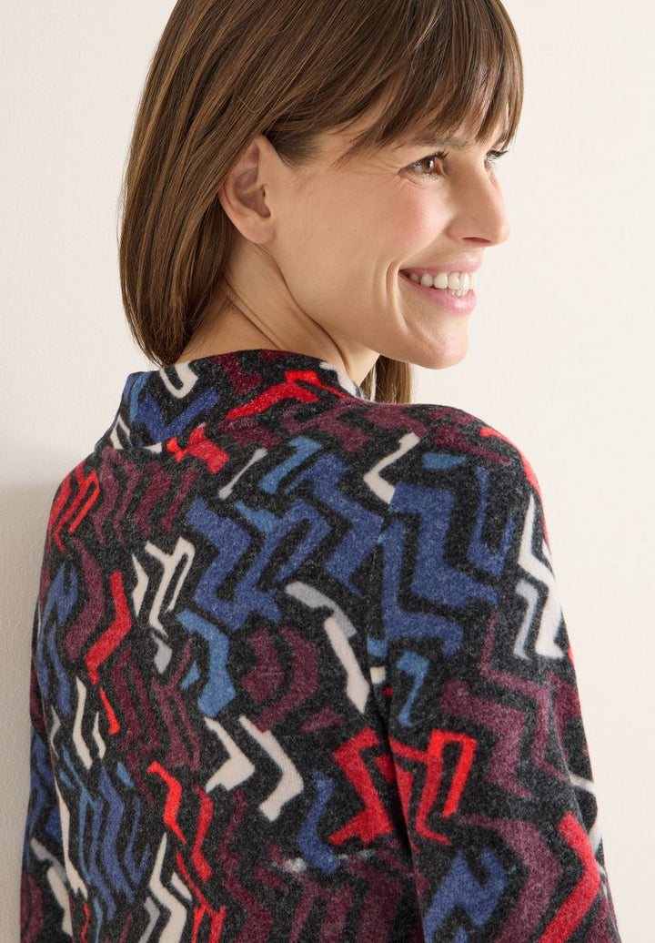 Cosy Shirt mit Grafikmuster