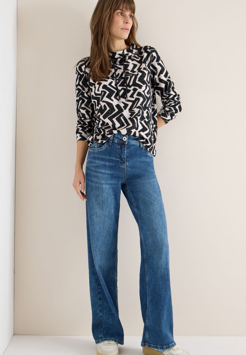 Cosy Shirt mit Grafikmuster