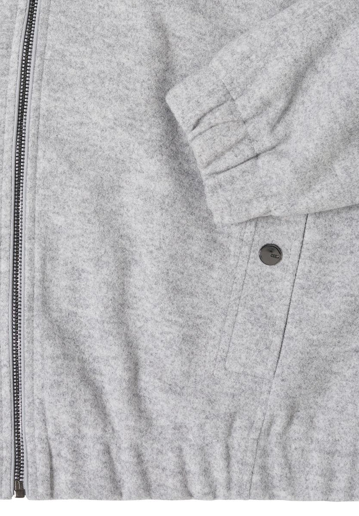 Hoodie Blouson in Wolloptik