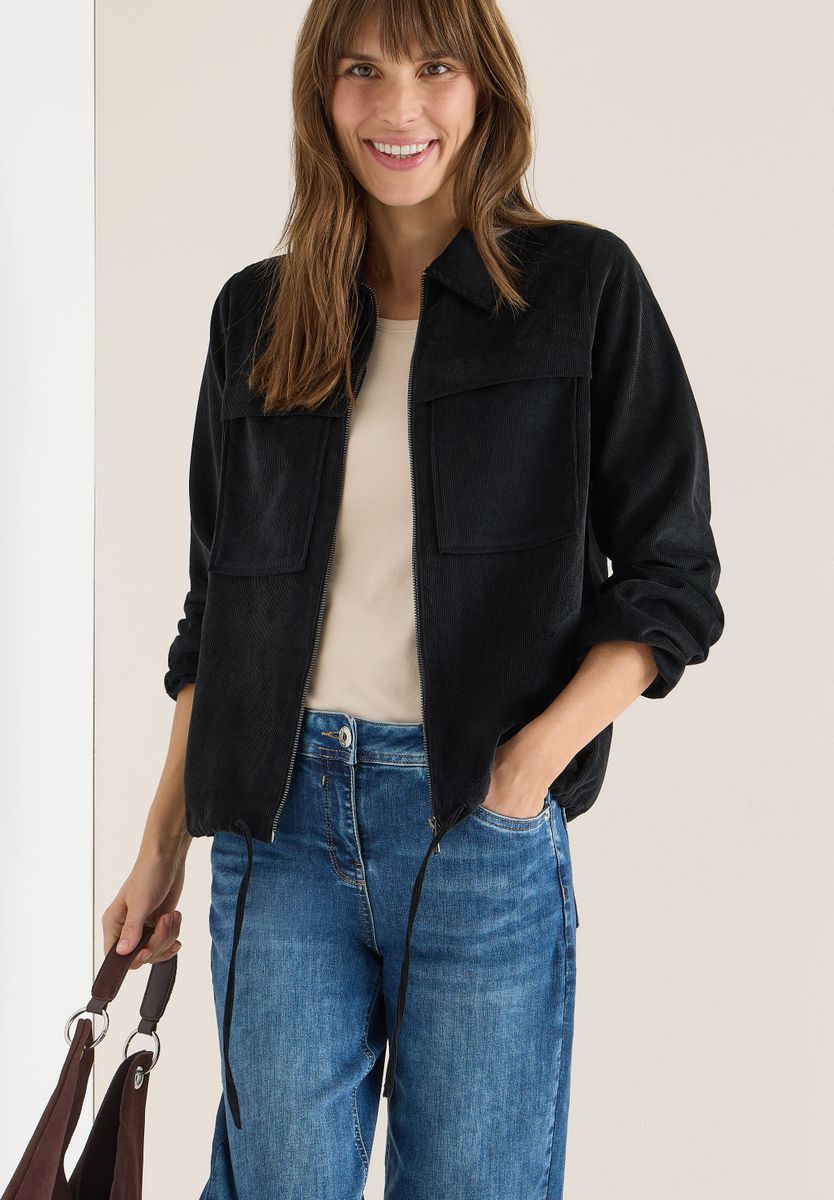 Cordjacke mit Tunnelzug