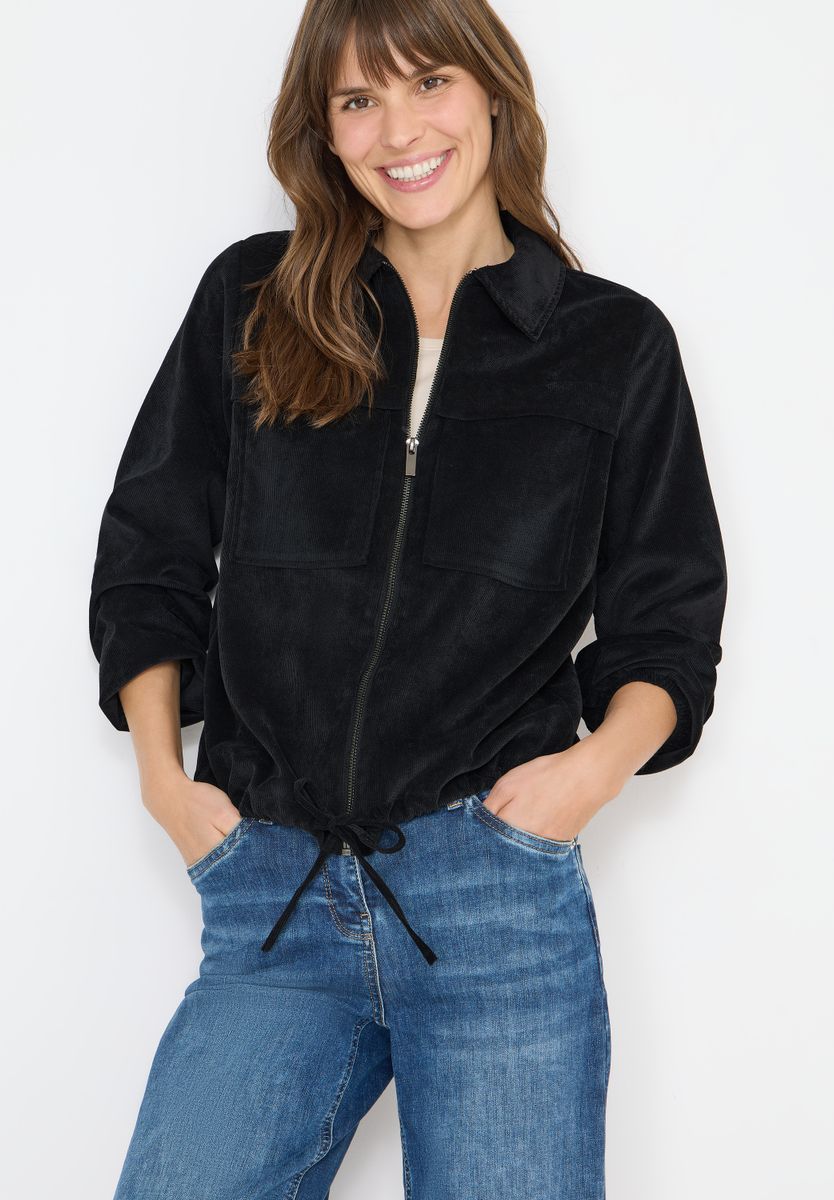 Cordjacke mit Tunnelzug