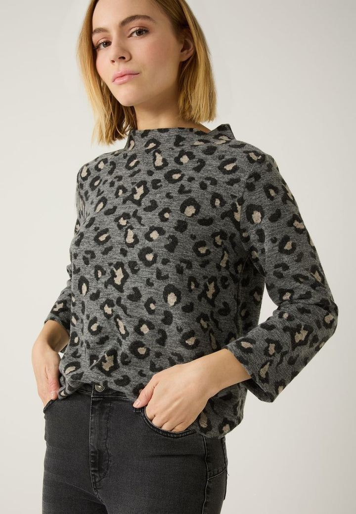 Sweatshirt mit Leomuster