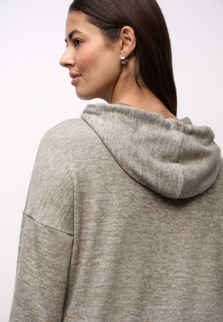 Melange Hoodie Shirt