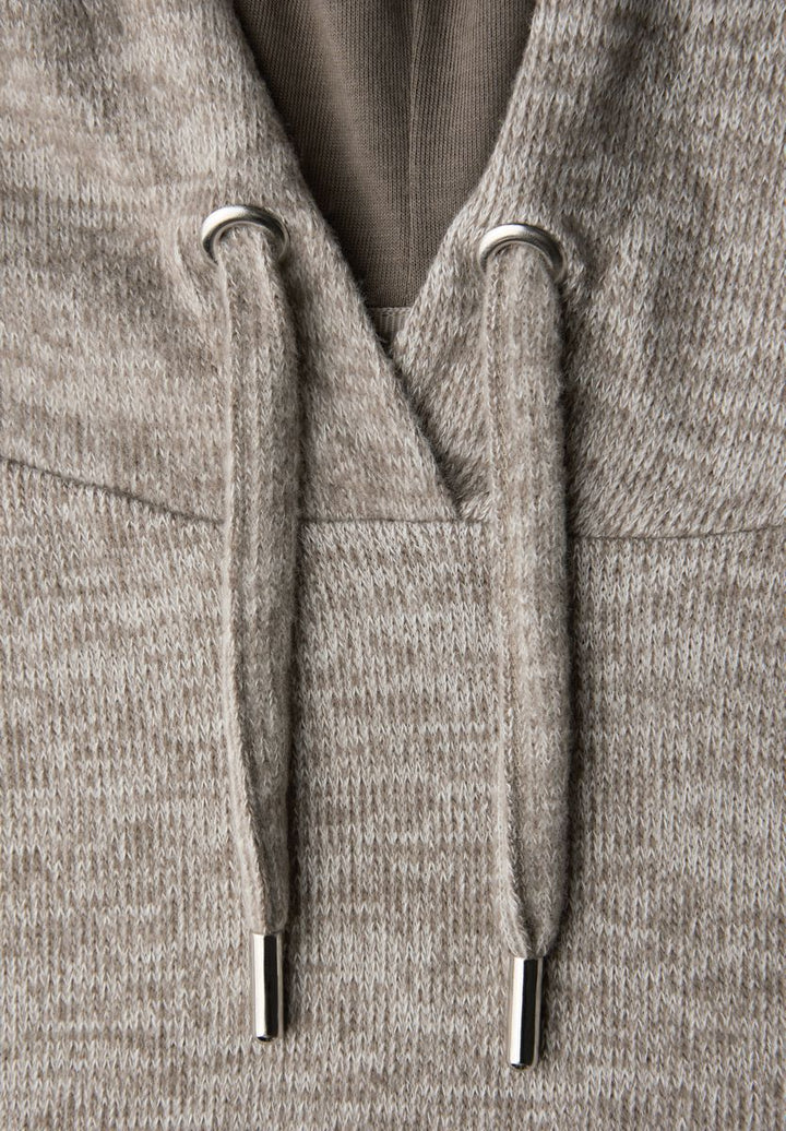 Melange Hoodie Shirt