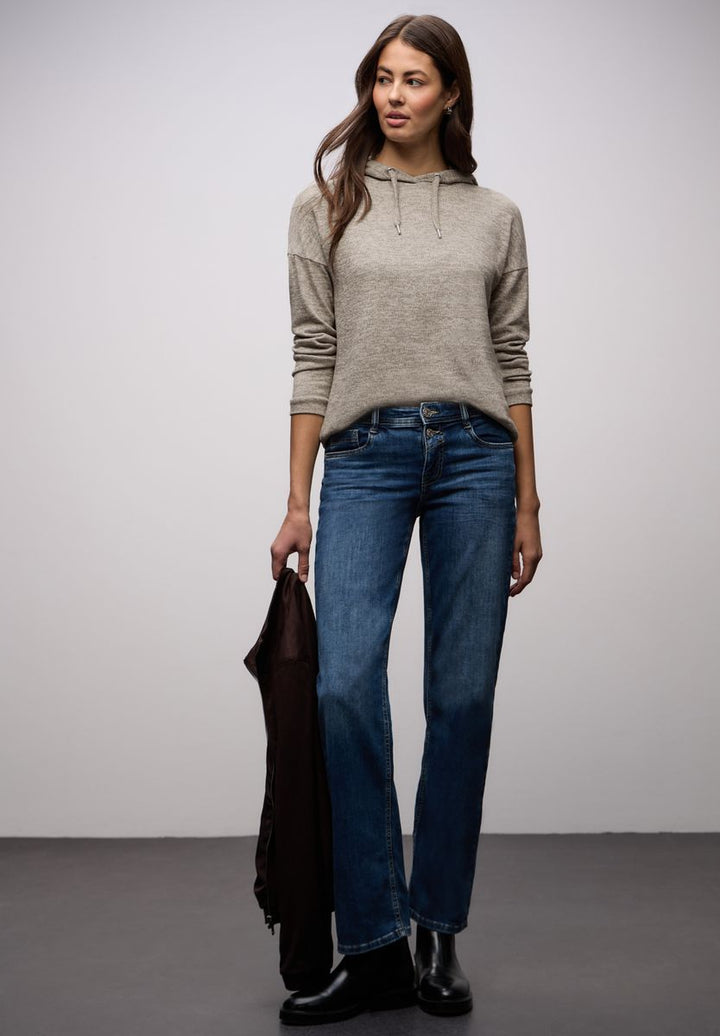 Melange Hoodie Shirt