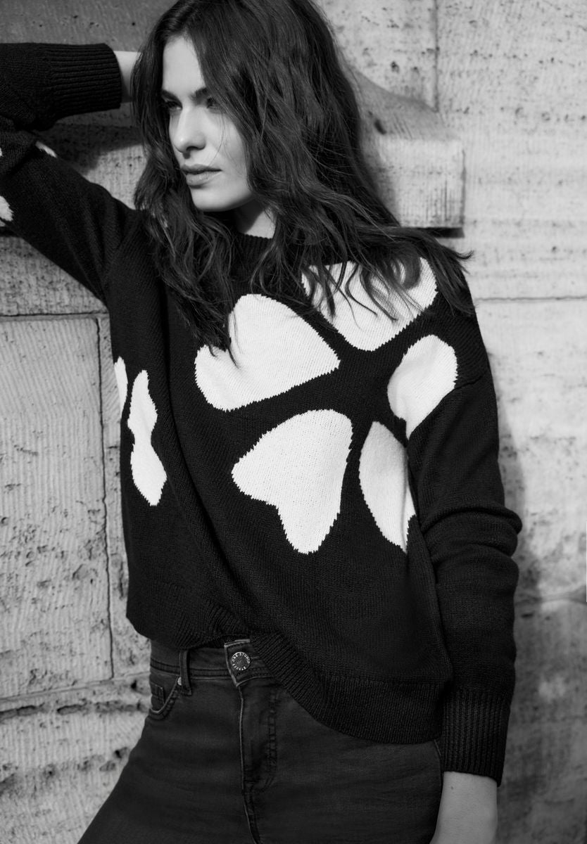 Pullover mit Intarsienmuster