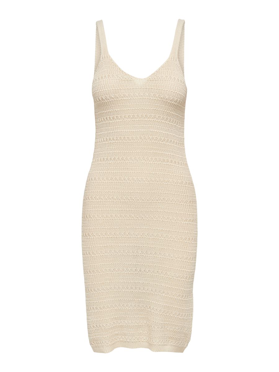 JDYTROPICA S/L V-NECK DRESS KNT