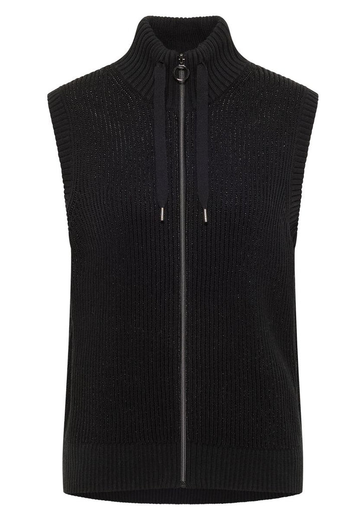 Strukturweste mit Zipper