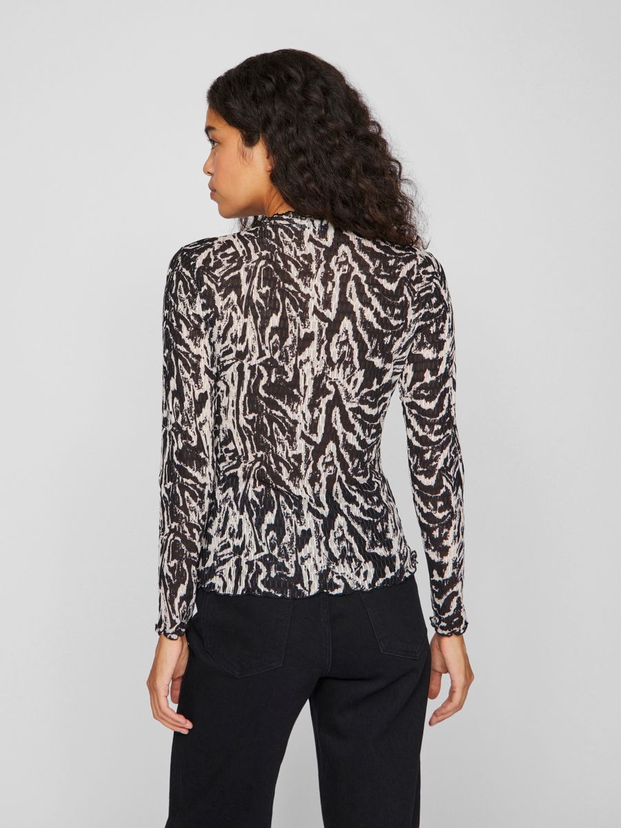 VILARINE NALA FUNNELNECK L/S TOP