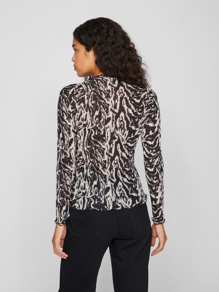VILARINE NALA FUNNELNECK L/S TOP