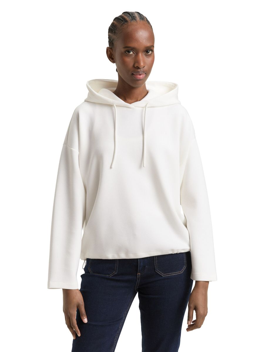Loose Fit Scuba Hoodie Sweatshirt