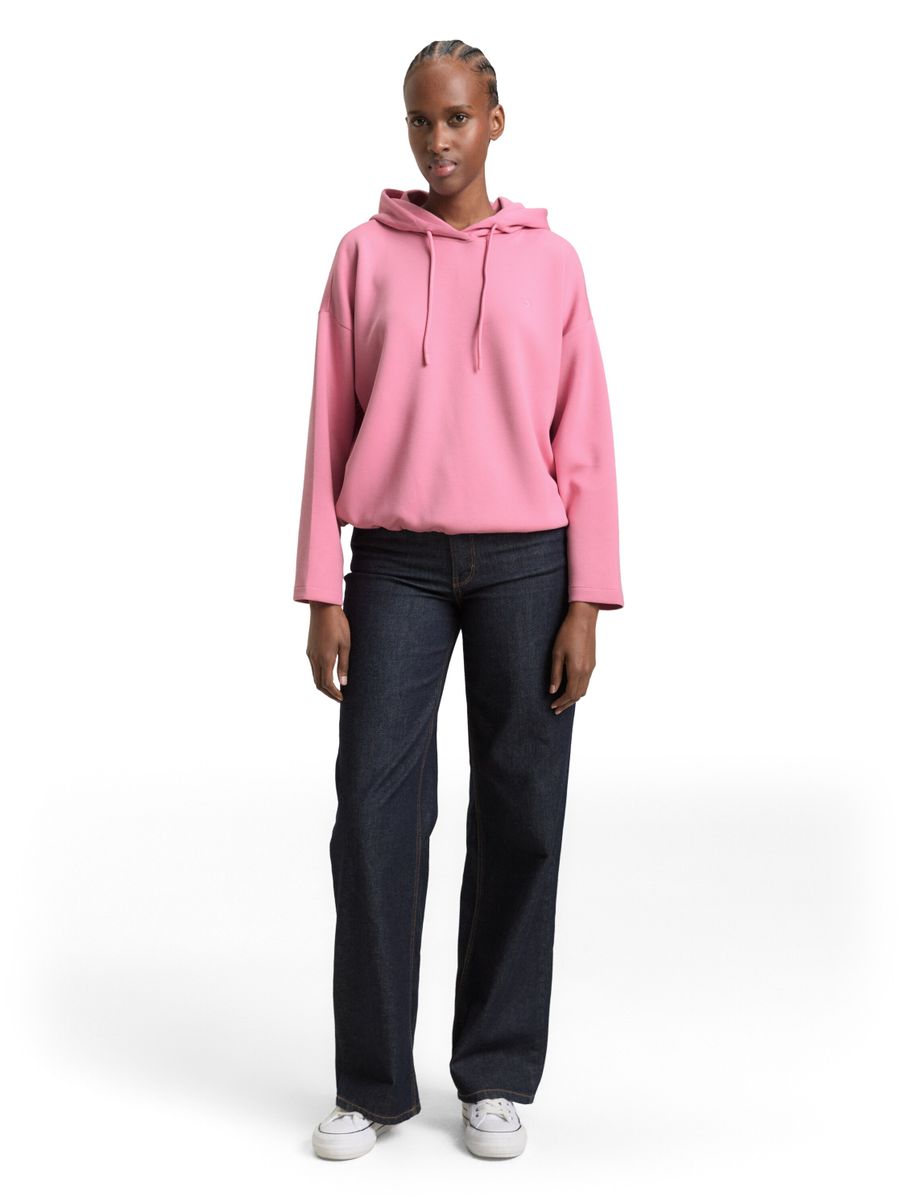 Loose Fit Scuba Hoodie Sweatshirt