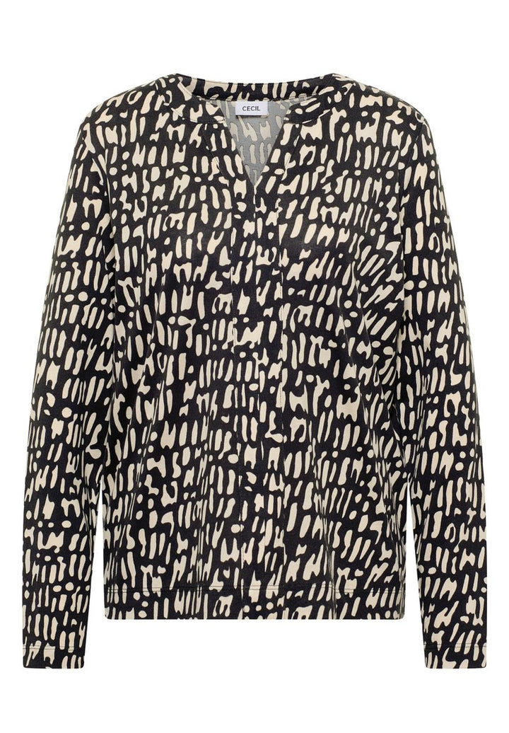 Print-Shirt im Tunika-Look