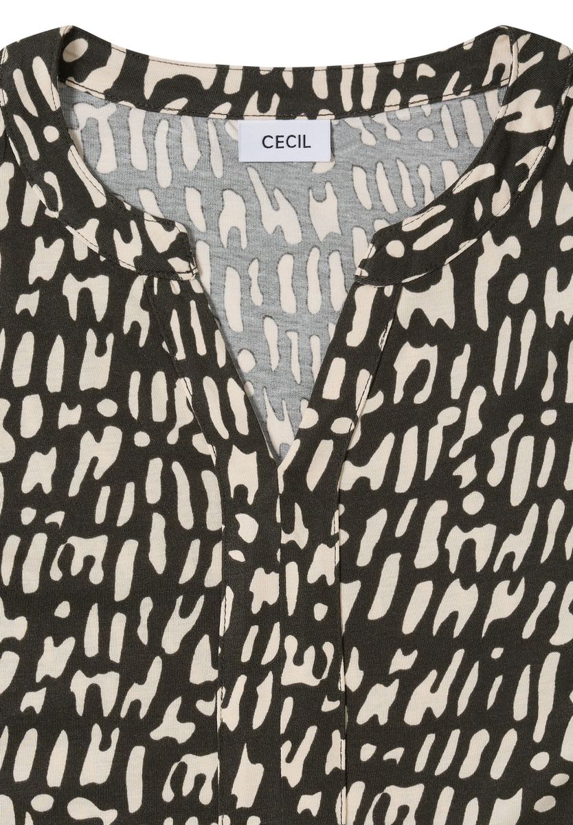 Print-Shirt im Tunika-Look