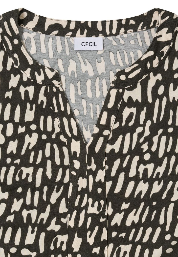 Print-Shirt im Tunika-Look