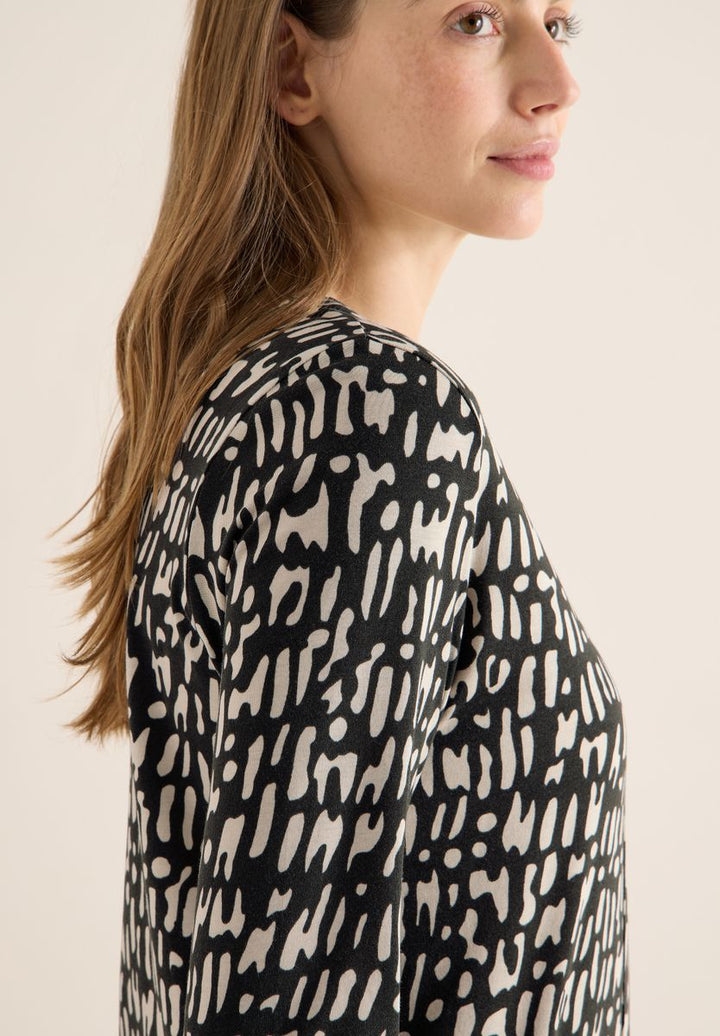Print-Shirt im Tunika-Look