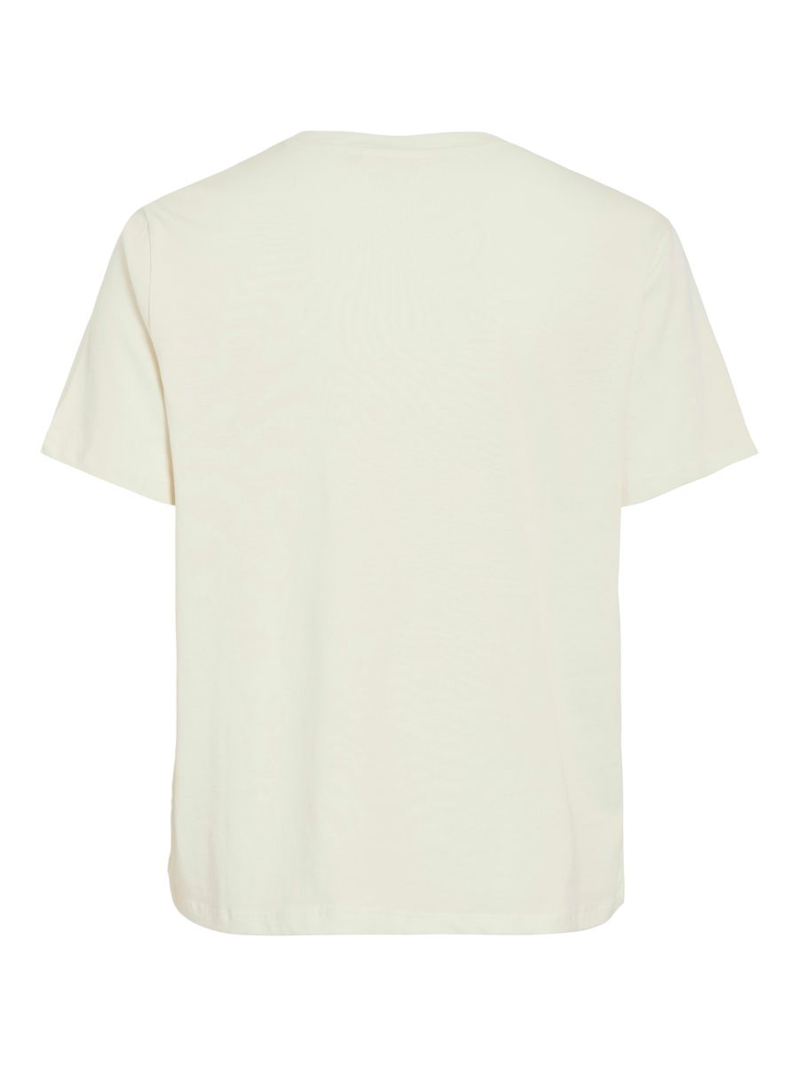 VIVIRINA CROCHET O-NECK S/S TOP