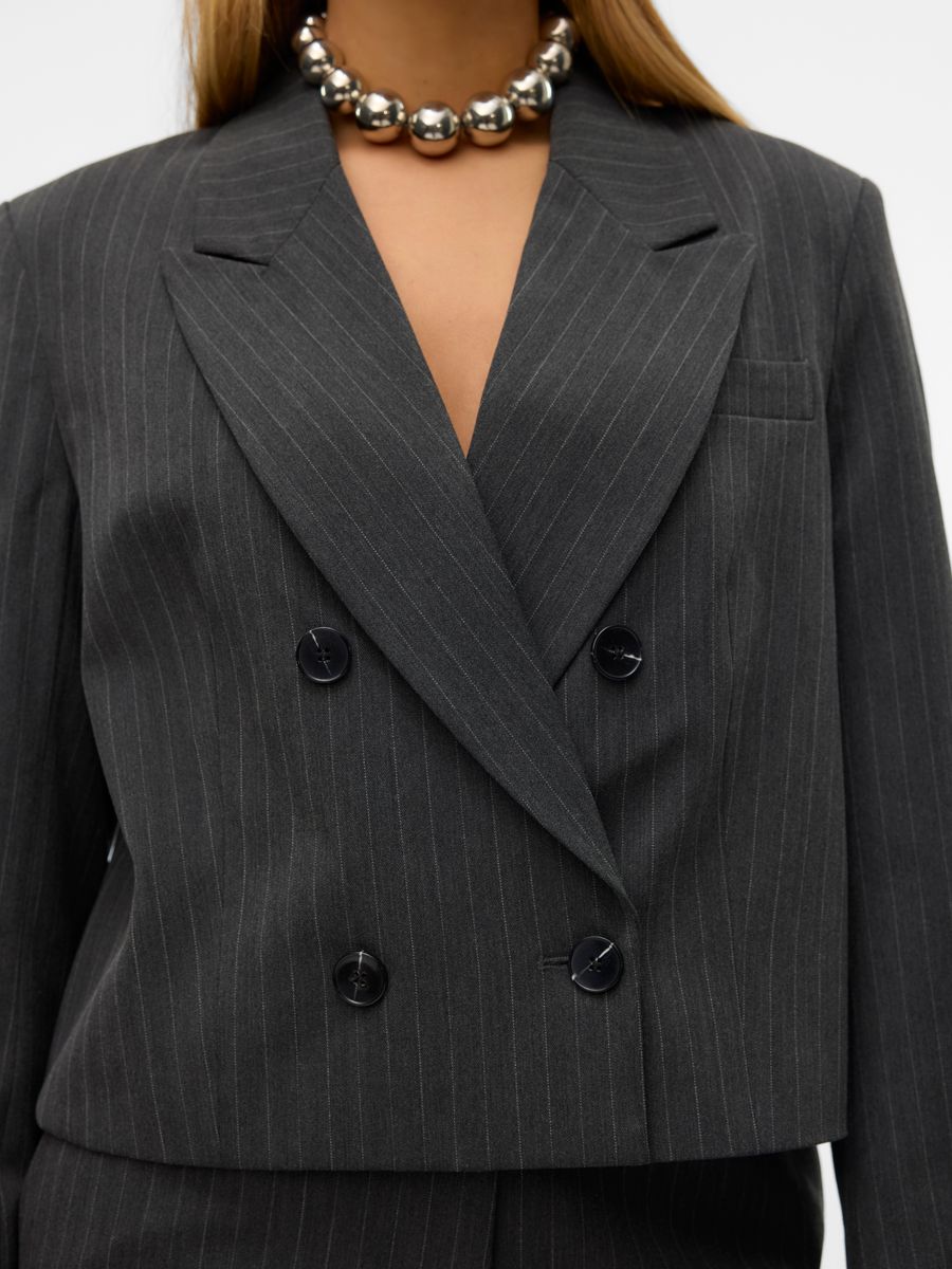 VMSILJE LS DB SHORT PINSTRIPE BLAZER