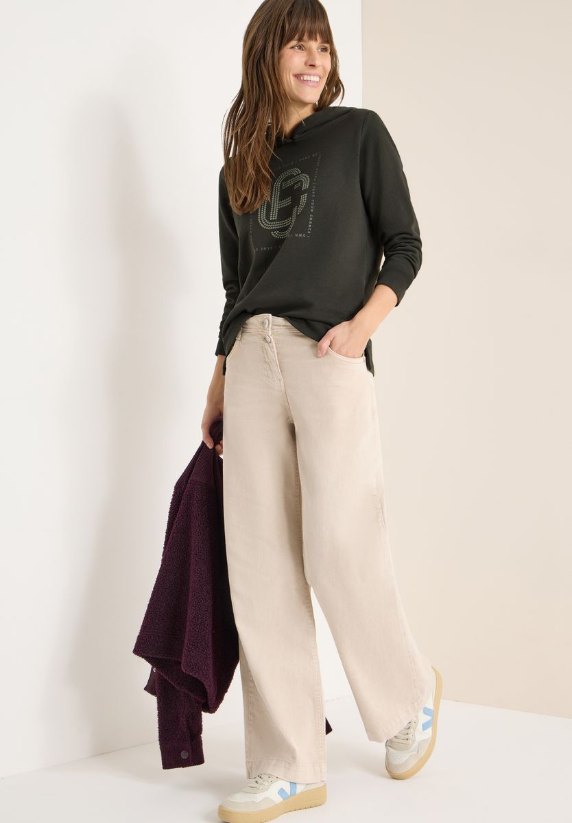 Hoodie mit Schmucksteinen