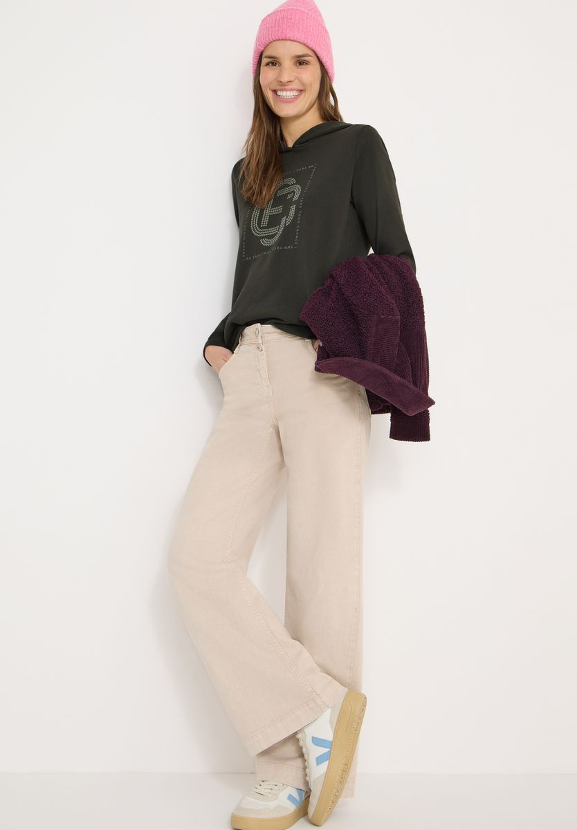 Hoodie mit Schmucksteinen