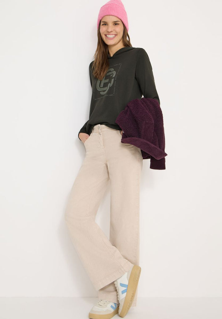 Hoodie mit Schmucksteinen