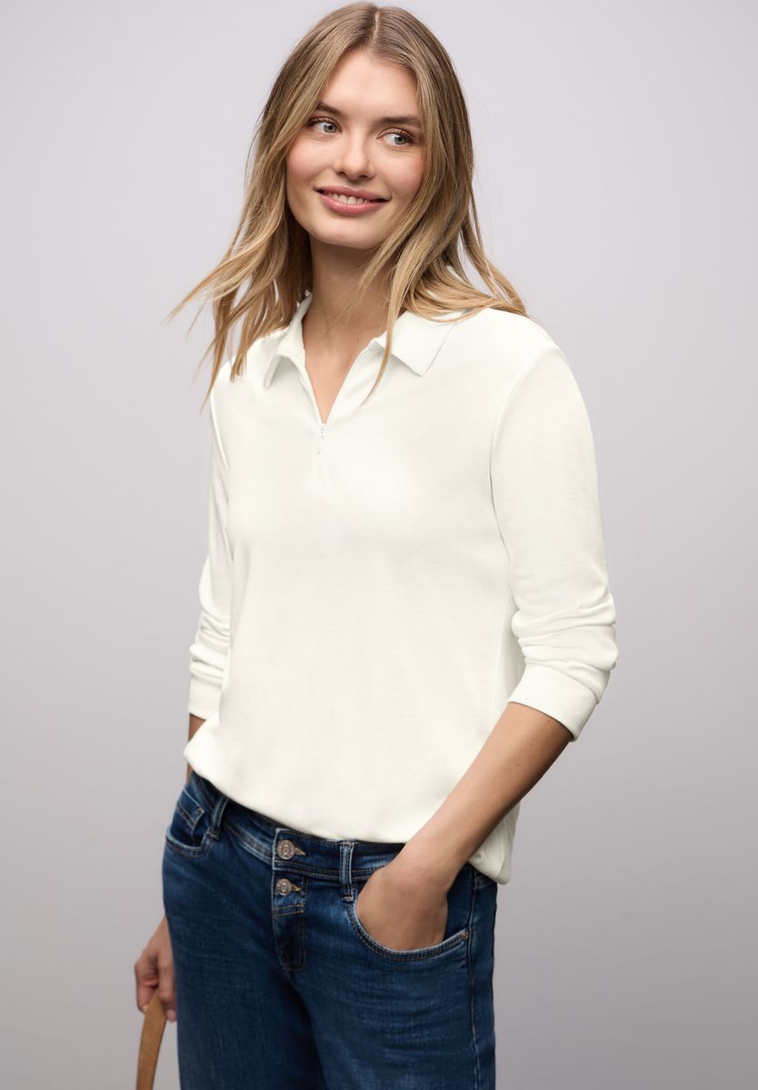 Poloshirt mit Zipper