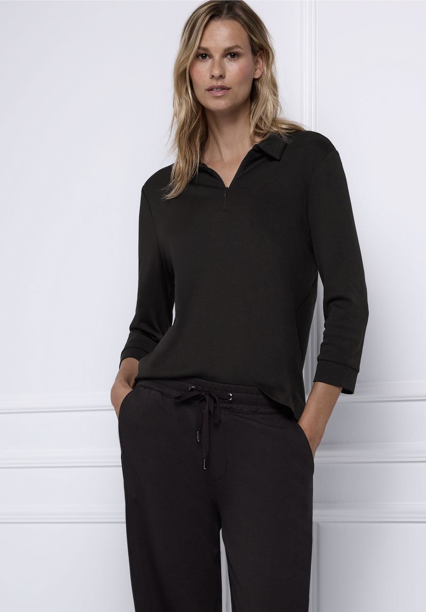 Poloshirt mit Zipper