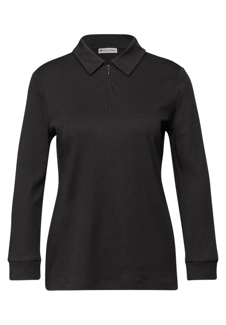 Poloshirt mit Zipper