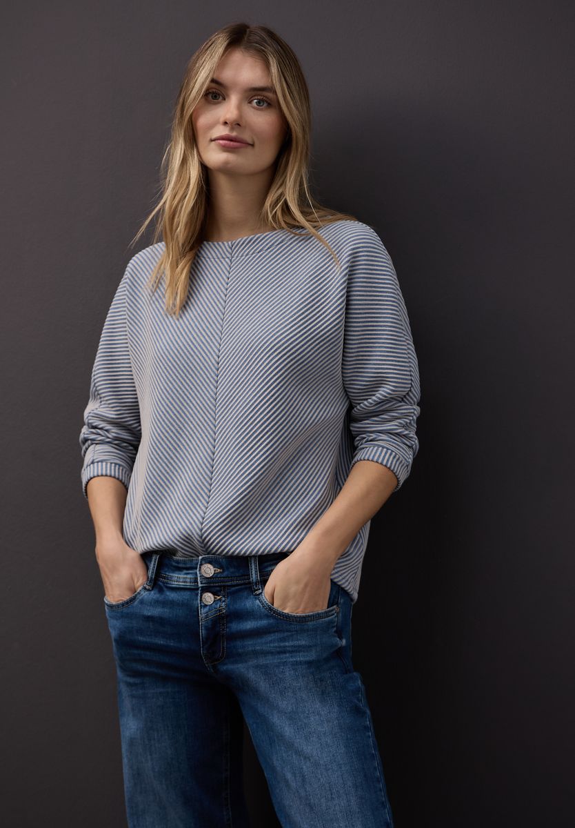 Two-Tone Strukturshirt