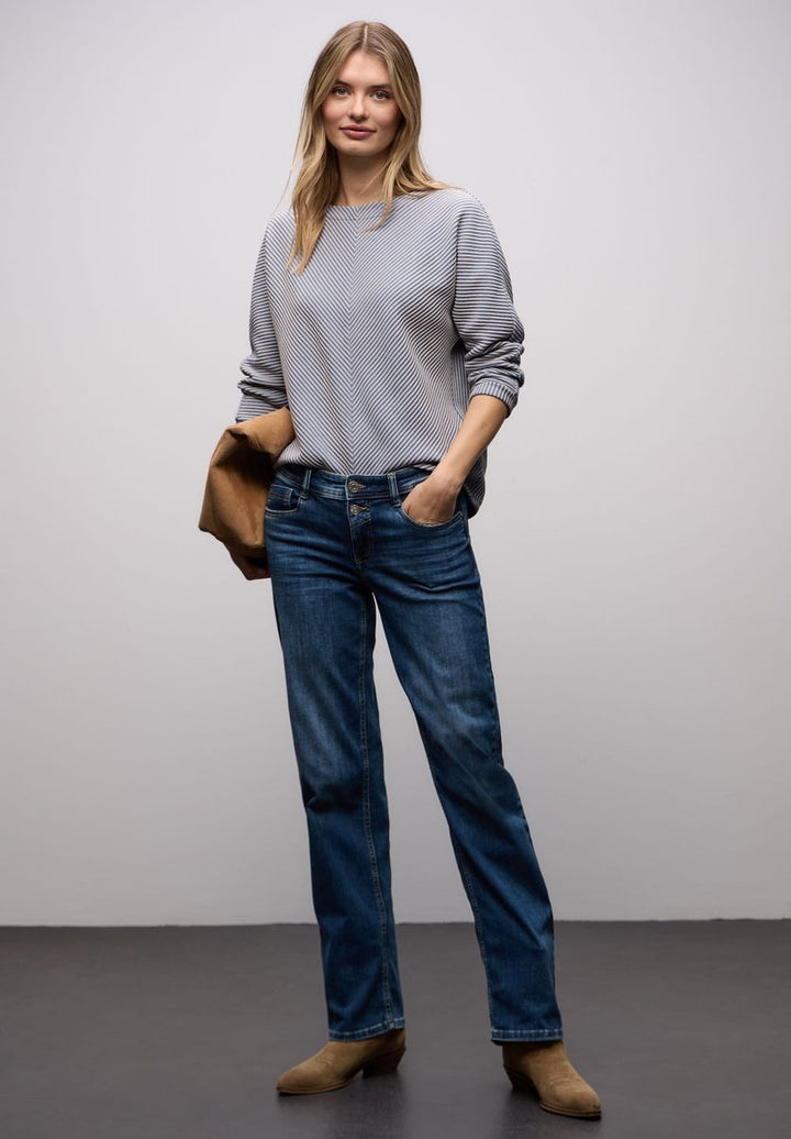 Two-Tone Strukturshirt