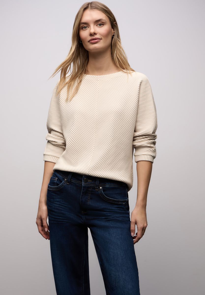 Two-Tone Strukturshirt