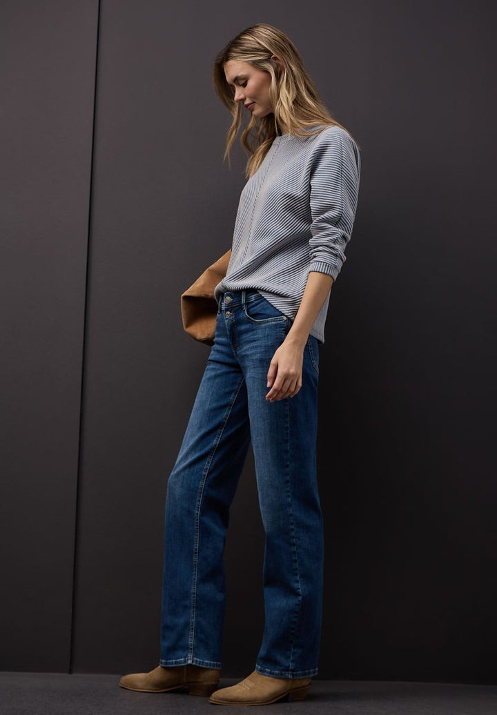 Two-Tone Strukturshirt