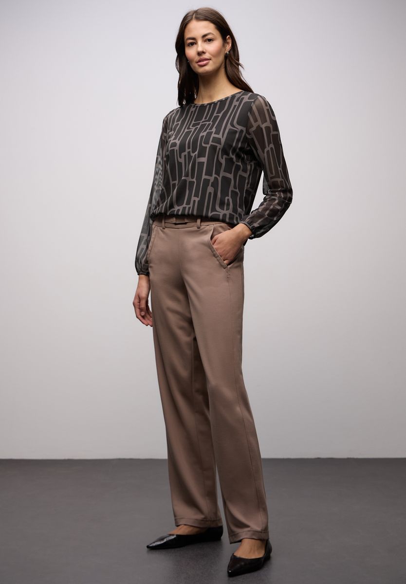 Gemustertes Mesh Shirt