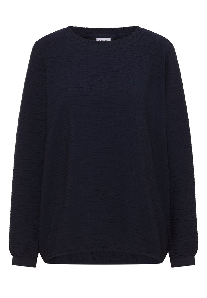 Bluse mit Smock-Ausschnitt