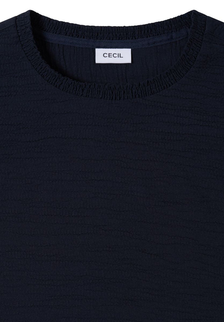 Bluse mit Smock-Ausschnitt