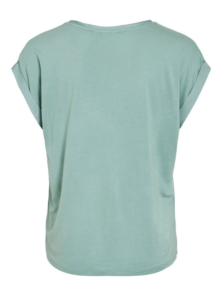 VIELLETTE S/S SATIN TOP - NOOS