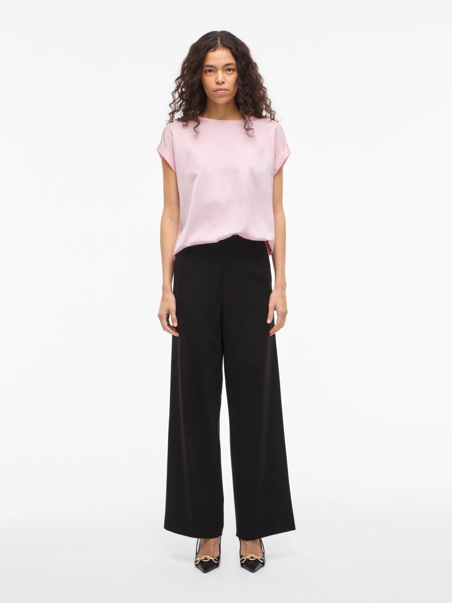 VIELLETTE S/S SATIN TOP - NOOS