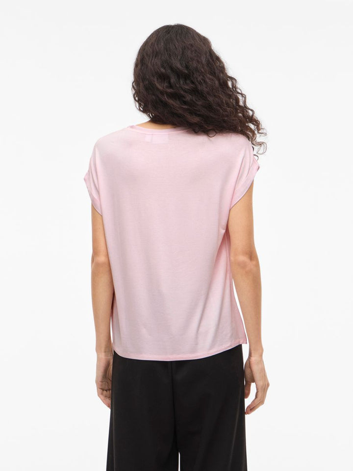 VIELLETTE S/S SATIN TOP - NOOS