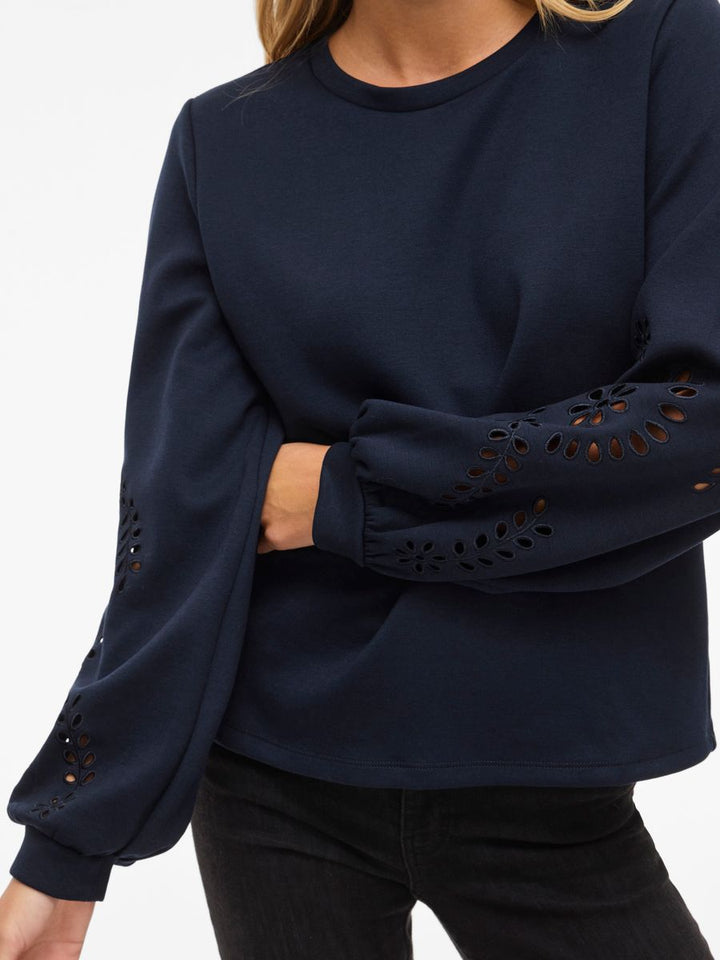 VISANDY L/S DETAIL SWEAT TOP - NOOS