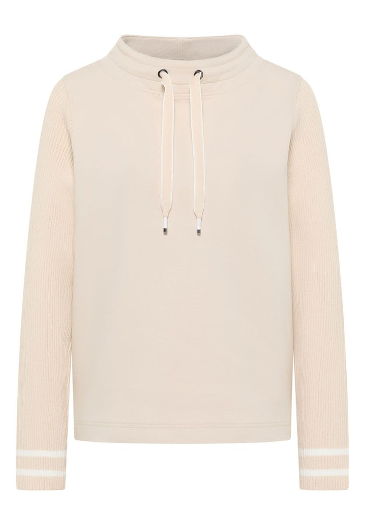 Sweatshirt mit Strickärmeln