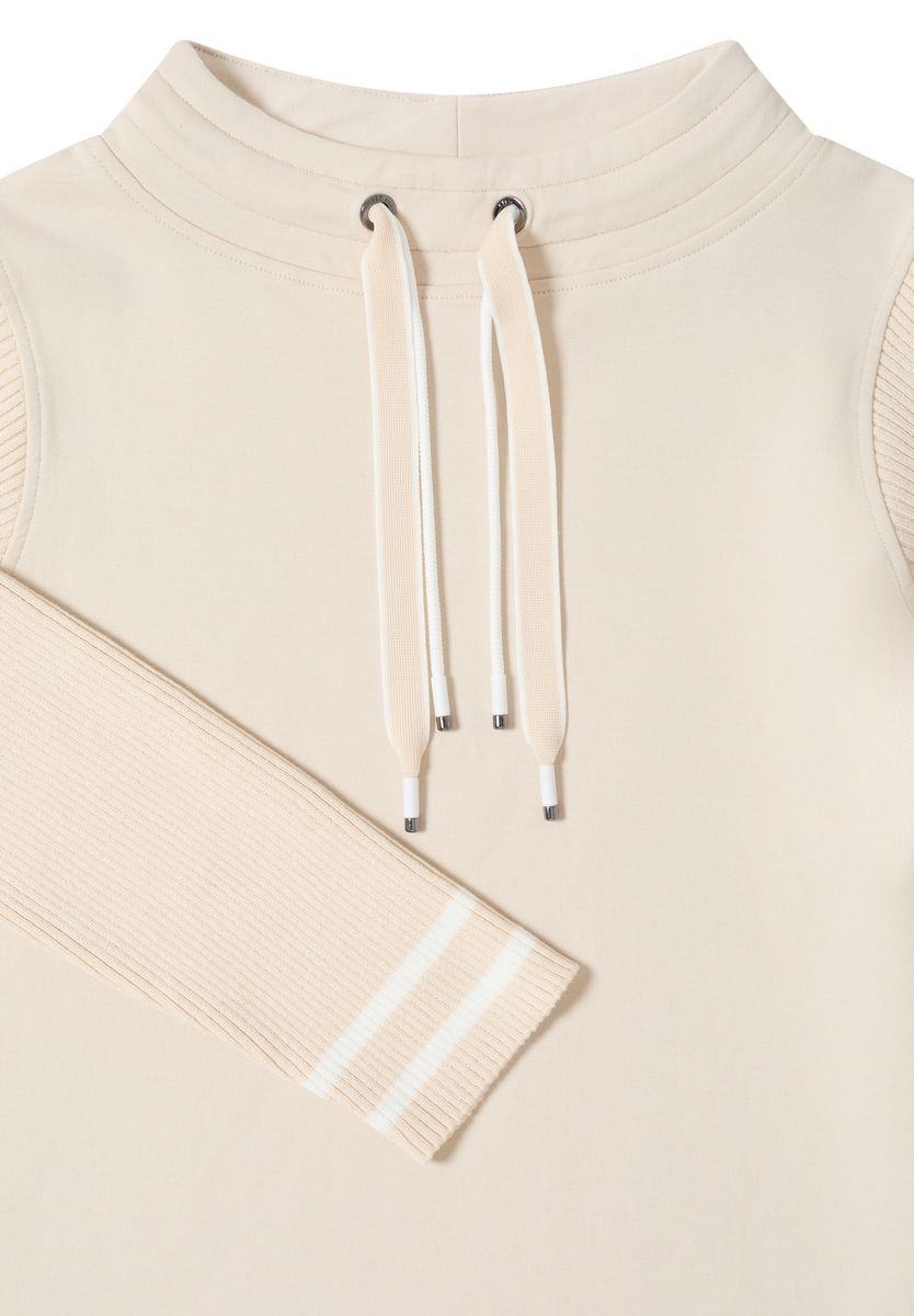 Sweatshirt mit Strickärmeln