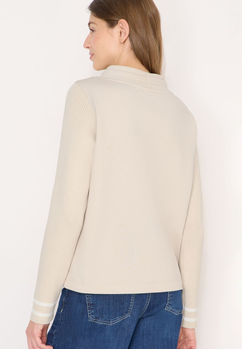 Sweatshirt mit Strickärmeln