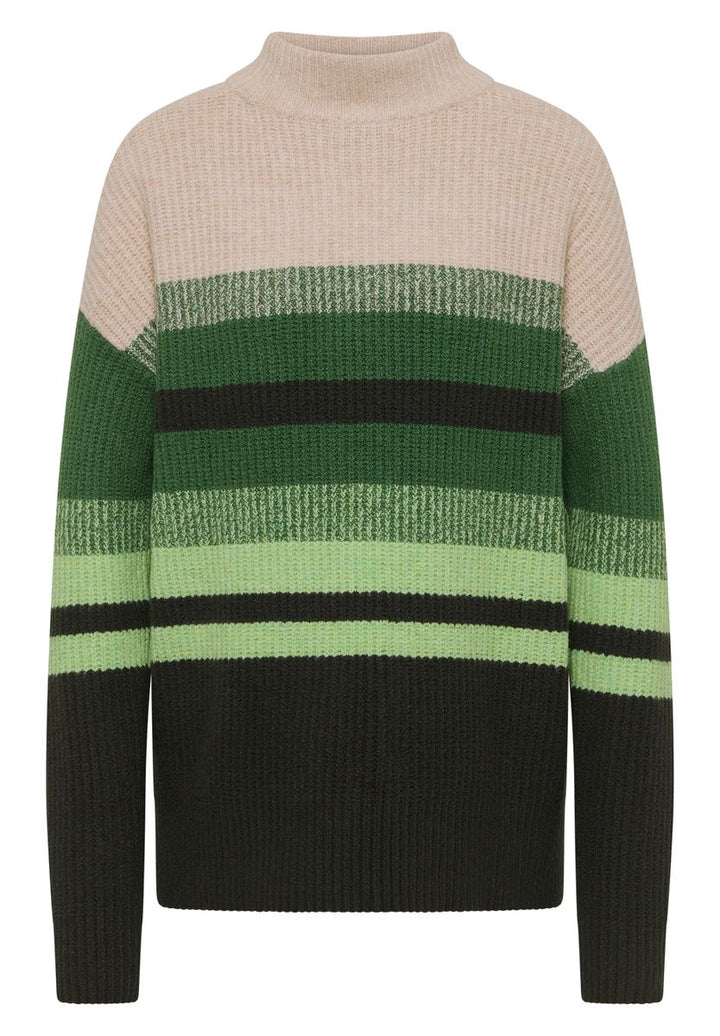 Gestreifter Mouliné Pullover