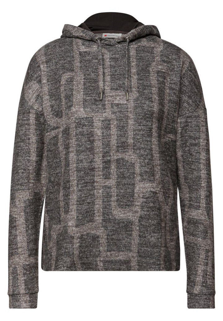 Gemusterter Hoodie Shirt