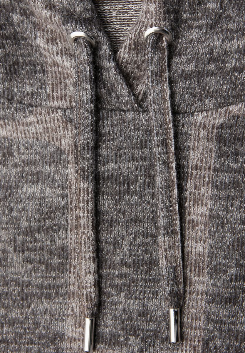Gemusterter Hoodie Shirt